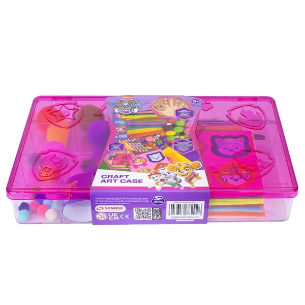 PAW Patrol Bastelset im Koffer – Kreativset für Kinder mit Filz, Pompons, Pfeifenputzer & Stickern