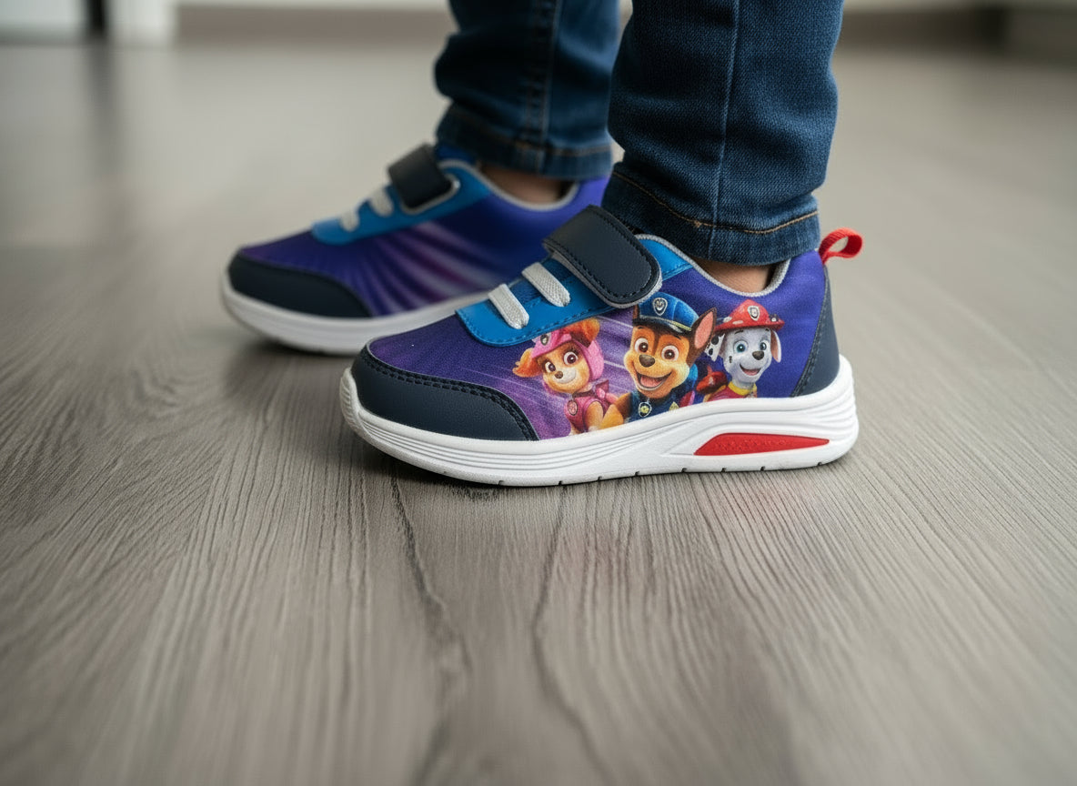 PAW Patrol LED Sneaker für Kinder – Leuchtende Schuhe mit Klettverschluss | Größen 23–28